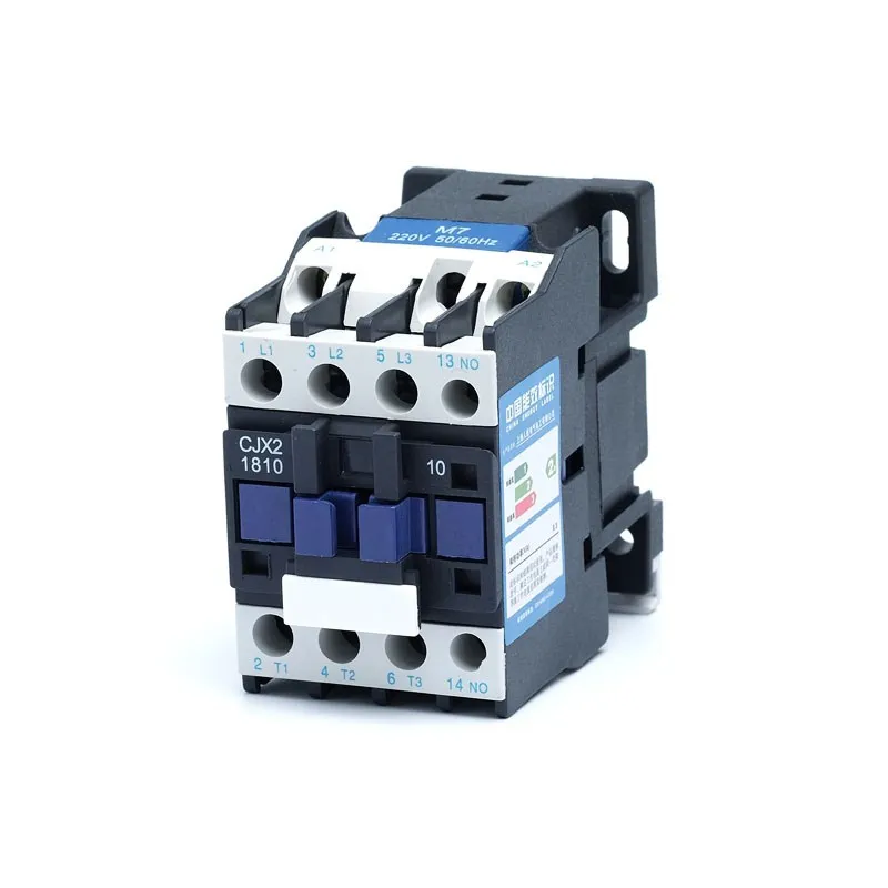 

CJX2-1801 LC1 AC Contactor 18A 3 Phase 3-Pole NC Coil Voltage 380V 220V 110V 36V 24V 50/60Hz Din Rail Mounted 3P+1NC