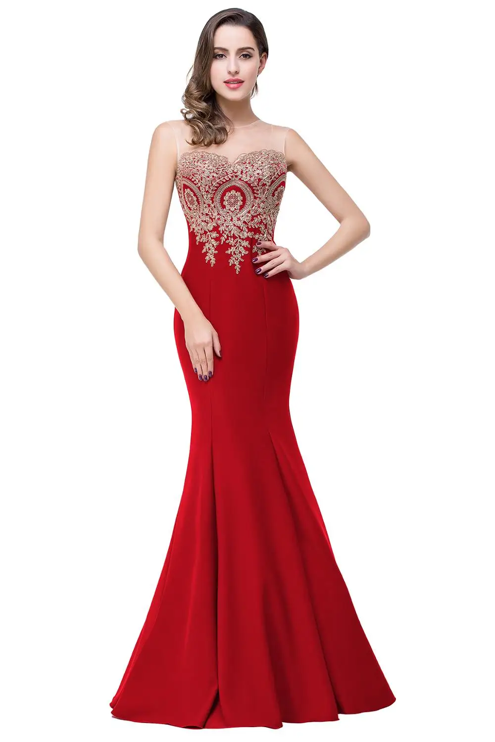 [Окончательная очистка] сумасшедшая цена! Robe De Soiree, длинное вечернее платье русалки красного и розового цвета, вечерние платья, длинное платье на выпускной, 4 стиля