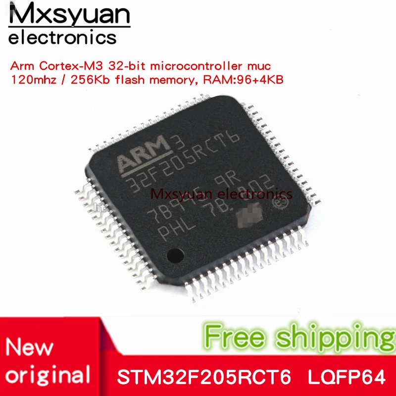 CORTEX-M3 32 BIT LQFP-64 10PCS STM32F205RET6 MCU 120MHZ CORTEX-M3 32 BIT LQFP-64 10PCS STM32F205RET6 MCU 120MHZ