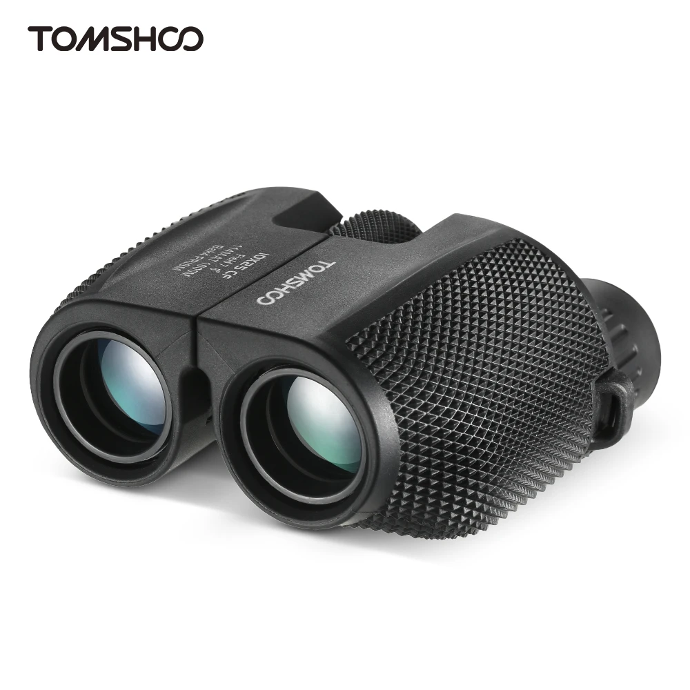 TOMSHOO 10x25 Компактный бинокулярный мощный наружный спортивный телескоп Карманный прицел для наблюдения за птицами концертный дорожный подарок для детей
