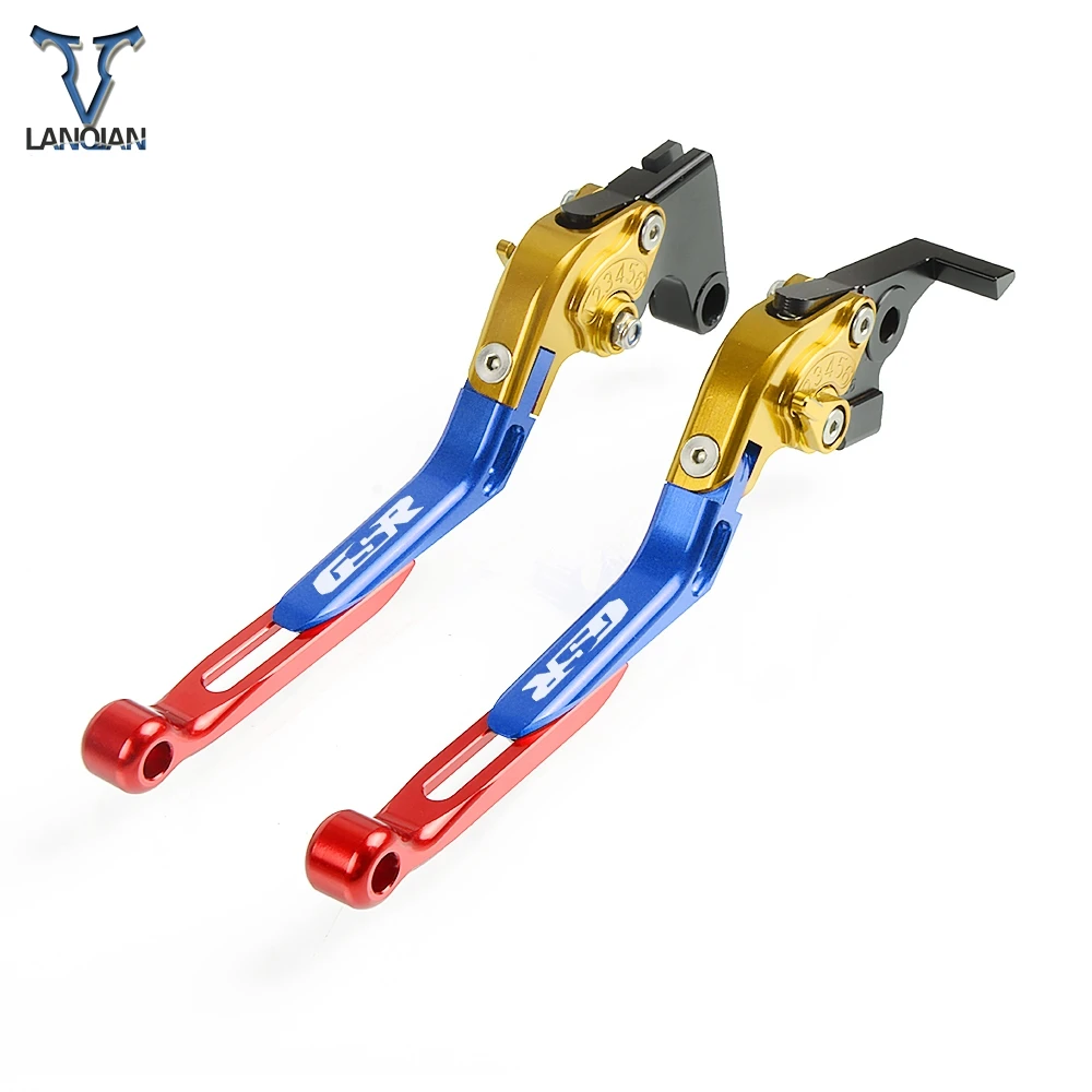 Для Suzuki GSR600 2006-2011 GSR400 2008-2012 GSR750 2011-16 с логотипом аксессуары для мотоциклов ЧПУ Регулируемые тормозные рычаги сцепления