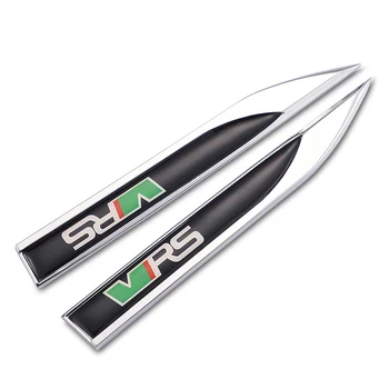 

1 pair 3D Metal Epoxy VRS Logo Badge Car Sticker Accessories Fender Emblem Decal For VW Skoda Octavia Fabia Rapid Superb Yeti