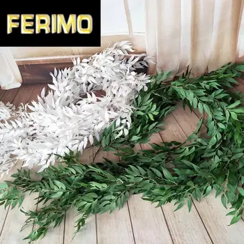 

1pc 1.9m Artificial Willow Tree Vine Simulation Plants Vine Hanging Ornaments Home Arch Garden Wedding Party Decor Plant Cane