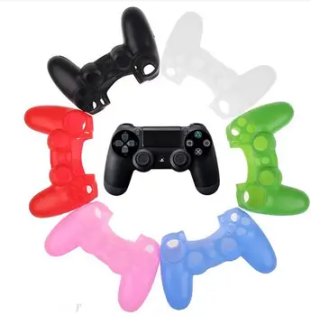 

100pcs Top quality Soft Silicone Rubber Skin Case Cover for Sony PS4 Case Controller Grip