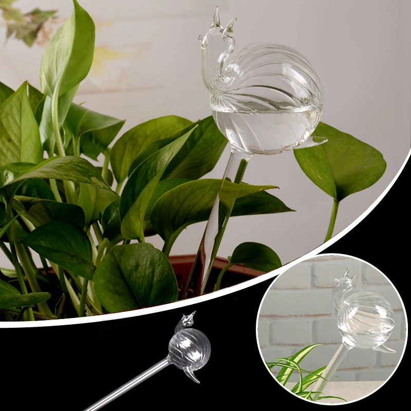 Portable Automatic Watering Planter Vase Terrarium Container Home Wedding Garden
