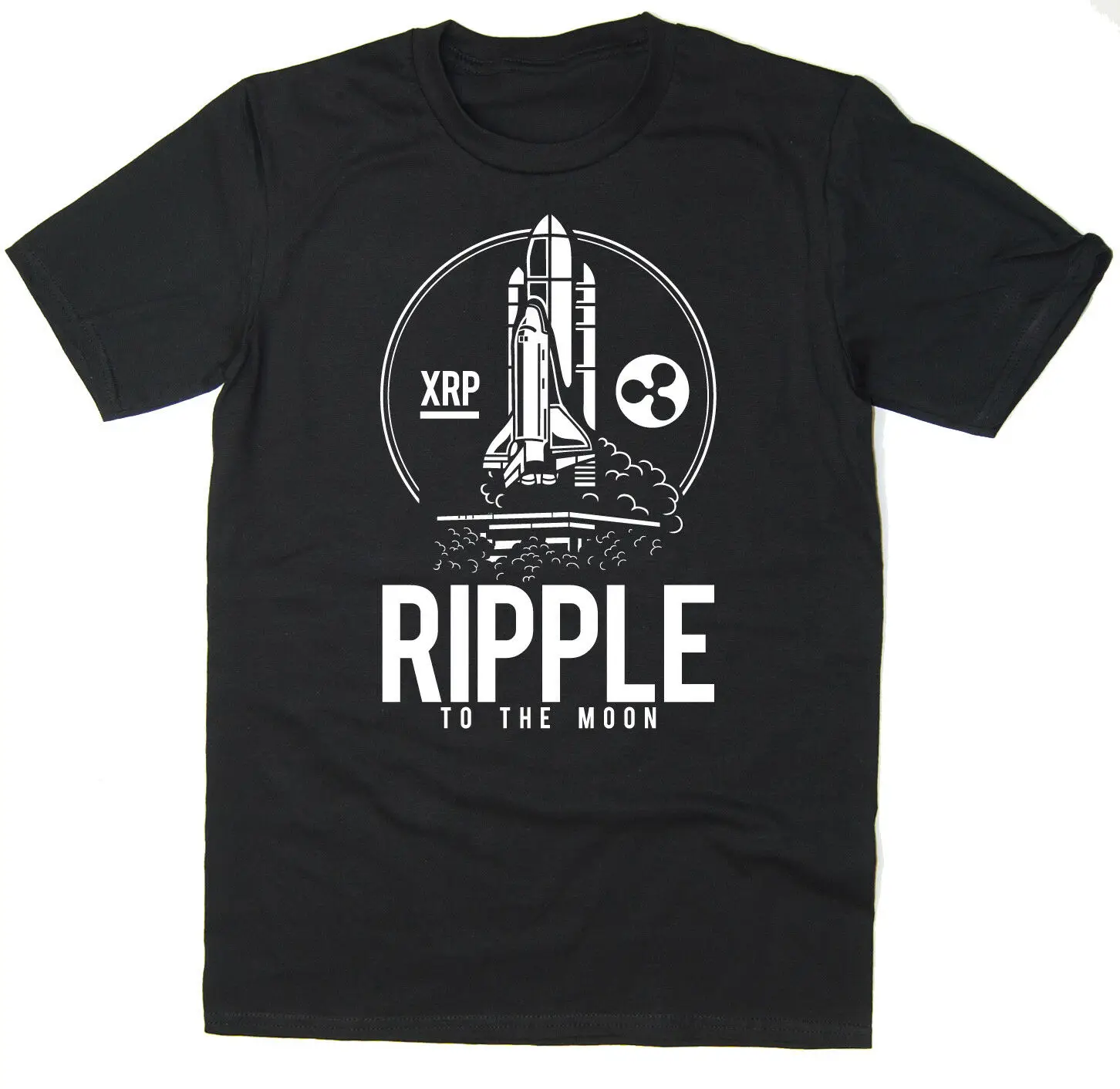 Ripple To The Moon T-Shirt - BTC XRP Bitcoin Crypto 6 colours |