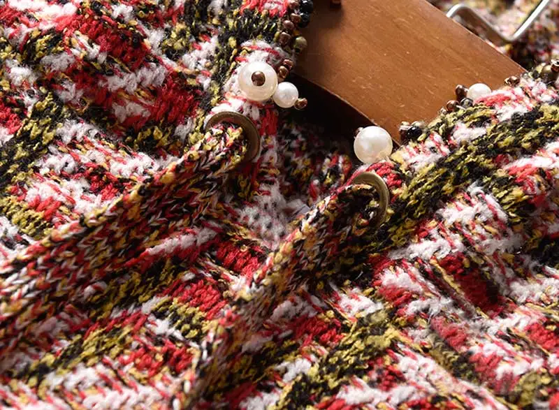 Богемный Вдохновленный твидовый Свитшот повседневные толстовки женские длинный рукав пуловер с вырезом в виде буквы V длинный рукав толстовки с бисером женские зима