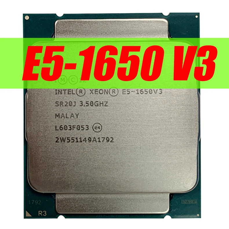 Процессор Intel Xeon E5 1650 V3 3 5 ГГц 6 ядер 15 Мб кэш-памяти LGA2011-3 | Компьютеры и офис