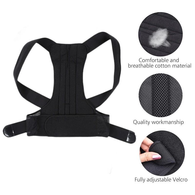 Adjustable Adult Corset Back Posture Corrector Therapy Shoulder Lumbar Brace Spine Support Belt Posture Correction For Men Women