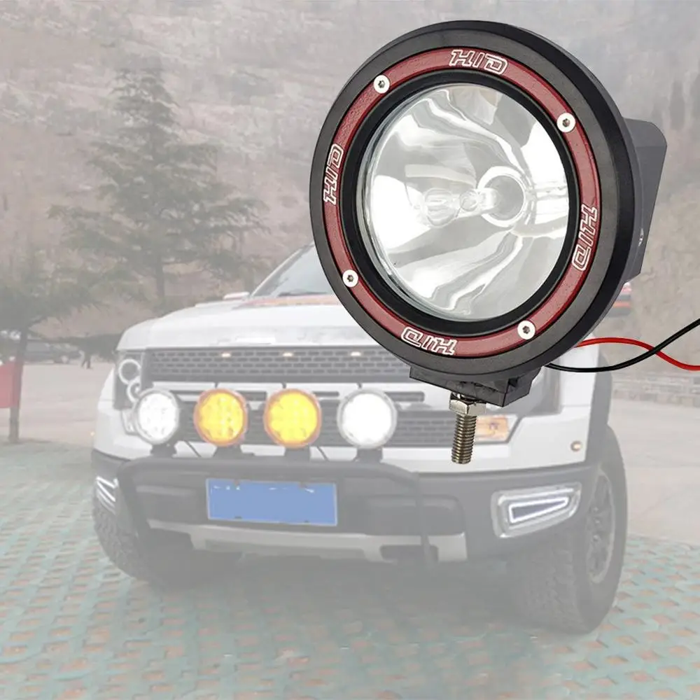 

100W 12V Xenon HID Work Light Spot Beam ATV SUV Truck Cross-country Red Fog Light Work Lamp Off Road Light