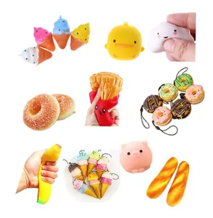Kawaii Squishy Mini Small Cloud/pig/Donut/banana Soft squeeze Press Slow Rising Phone Strap Bread Cake Kid Toy Ushihito 1pc | Мобильные
