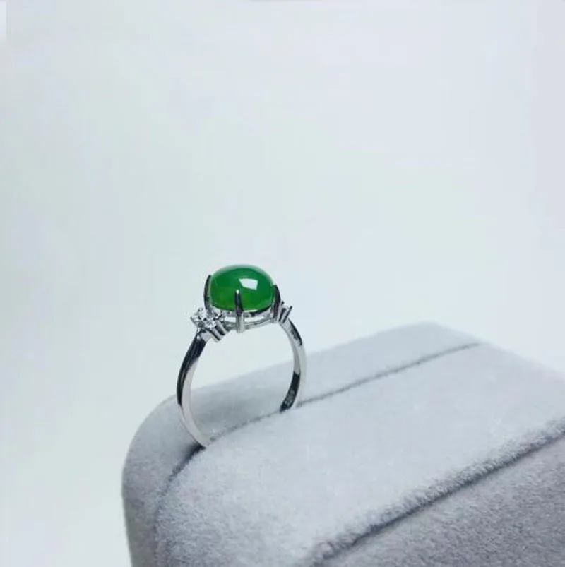 Настоящий Сертифицированный натуральный Хотан Jade Jasper 925 пробы Серебряный Мужской Амулет зеленый нефрит кольца лучшие подарки для женщин Свадебные украшения