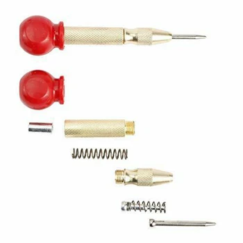 

4 Pcs Center Punches Spring Loaded Automatic Center Punch Hole Impact With Protective Sleeve Practical Tools