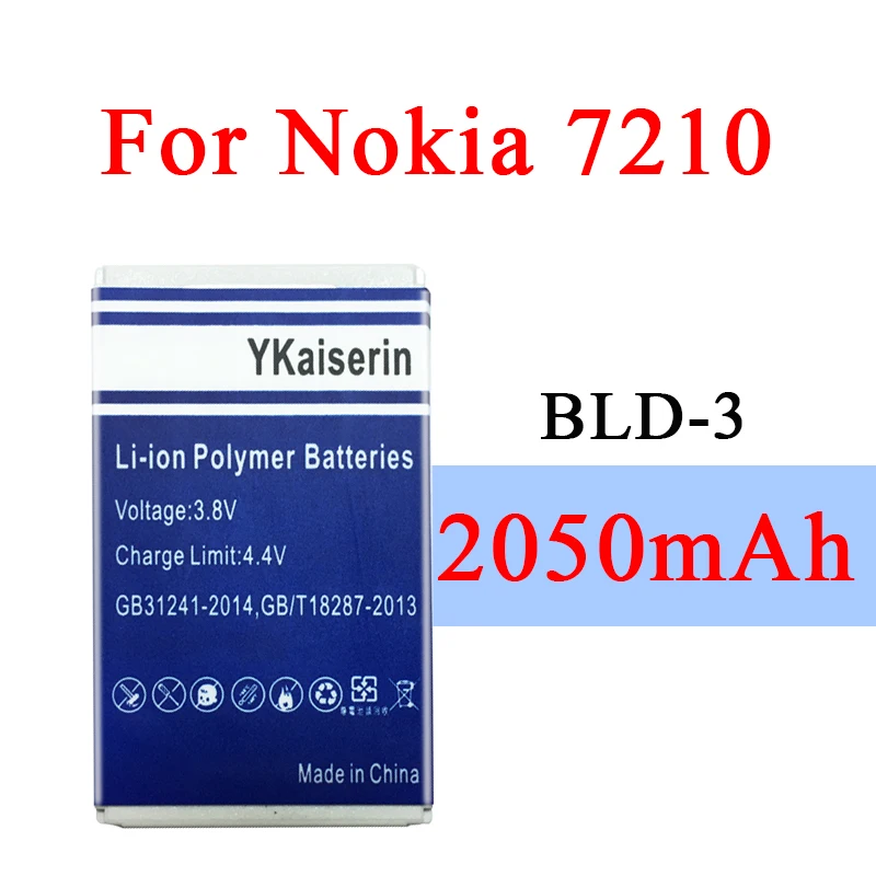 BLD 3 аккумулятор для Nokia 7210 3300 2100 6220 6200 6610 7250 I6260 6610i 7250i BLD3 3y|Аккумуляторы мобильных