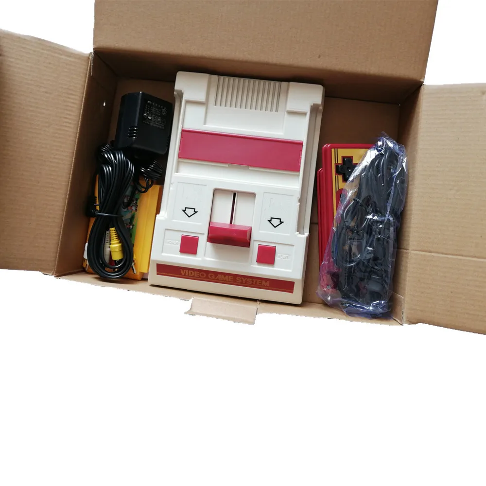 Mini TV Game Console 8 Bit Retro Video Game Console +500 IN 1 Game Card with Dual Controllers For FC NES Handheld Game Player