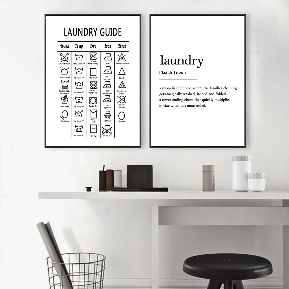 Laundry-Guide-Canvas-Painting-Wall-Art-Laundry-Cheat-Sheet-Poster-Print-Minimalist-Art-Poster-Wall-Pictures (1)