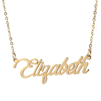 

Name Engrave Personalized Custom Name Necklace Stainless Steel Chains Necklace Gold Color Women Men Jewelry Gift