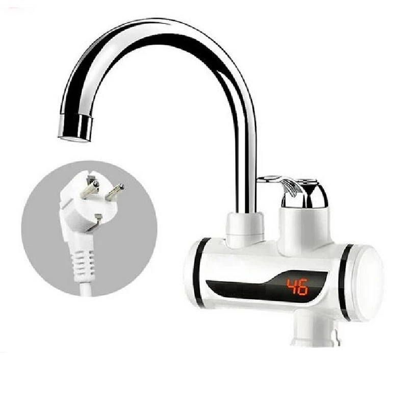 Instantaneous Water Heater Instant Electric Hot Flowing Shower Water  Heating Faucet Kitchen Tap Tankless Portable Heater