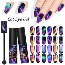 LILYCUTE 5 мл Auroras Гель-лак для ногтей светящийся кошачий глаз УФ-гель светится в темноте 3D Магнитный блеск впитывающий Гель-лак для ногтей