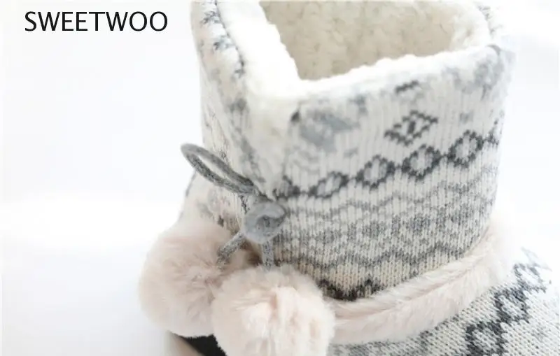 Winter Fur Home Slippers Women Warm Cotton Flat Platform Indoor Floor Shoes For Female Womens Girls Weave Plush Cozy Slippers