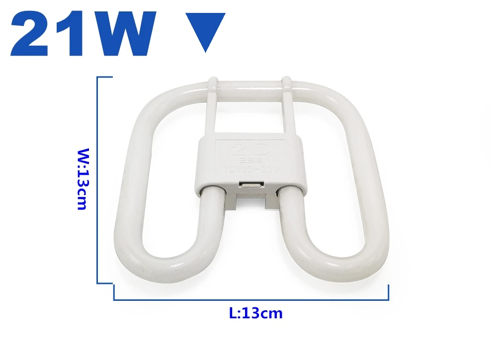 Description Picture 4 of itemZHMZH Four Needle Butterfly Tube Tricolor Energy-saving Lamp Fluorescent Light Bulb 2D Four-pin Butterfly Lamps 10W 21W 38W