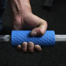 

1 Pair Barbell Dumbbell Grips Thick Bar Handles Silicone Anti-slip Pad Bar Handles Pull Up Weightlifting Grip Body Building