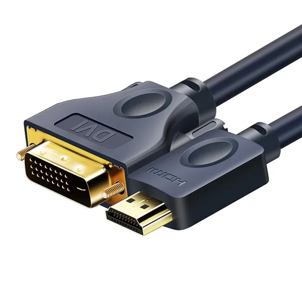 Синий CABLETIME Кабель HDMI-DVI 24+ 1 pin Bi-direction Pro Высокоскоростной HDMI DVI кабель Full HD 2,0 для Xbox Blu-Ray плеера HDTV C119 - Цвет: Синий