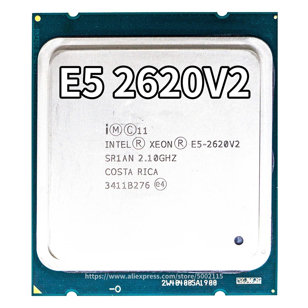 Процессор Intel Xeon E5 2620 V2 Процессор 2,1 LGA 2011 SR1AN 6-ядерный процессора сервера E5-2620 V2 E5-2620V2 Процессор ПК компьютер