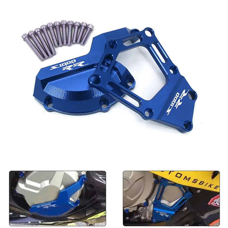 

2 X Engine Insurance Cover For BMW S1000RR S 1000 RR S1000XR HP4 K42 K46 Engine Saver Stator Case Cover Crash Protector Guard