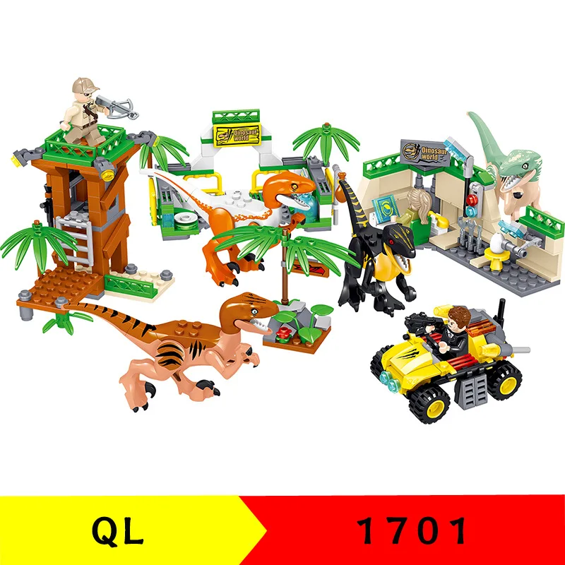 

QL1701 Building Block Dinosaur World Series Dinosaur Combat Children's Educational Assembling Toy