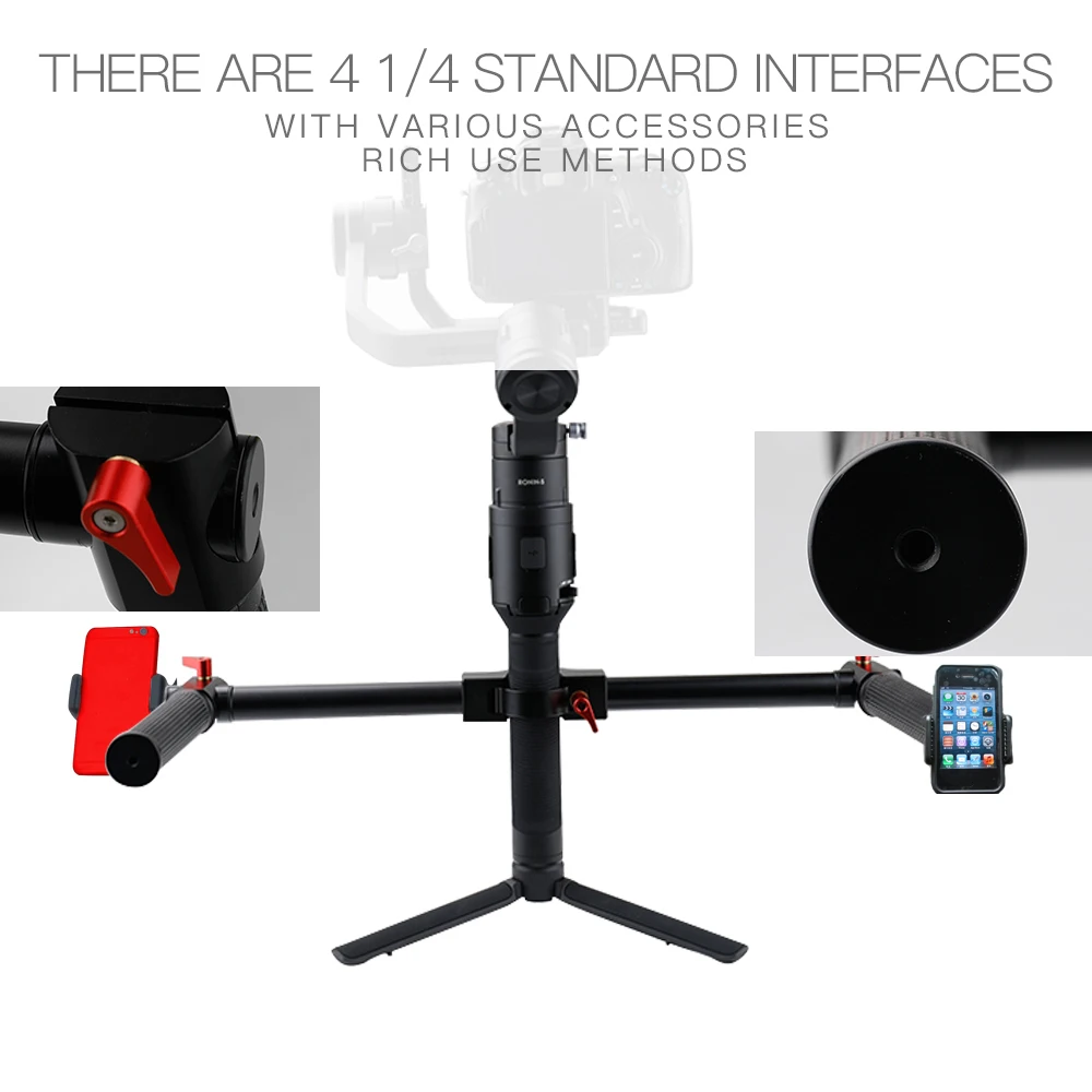 Алюминиевый сплав двойная ручка расширенный ручной Комплект для DJI Ronin S Gimbal стабилизатор аксессуары для камеры