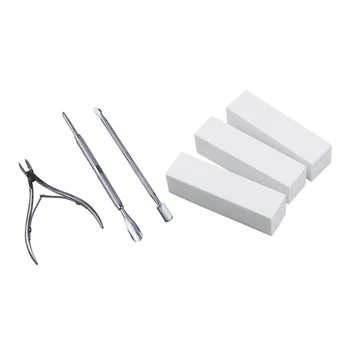 

3 Pcs Pocket Nail Cuticle Nipper Pack Contains Nail Trimmer & 3 Pcs White Polishing Machine