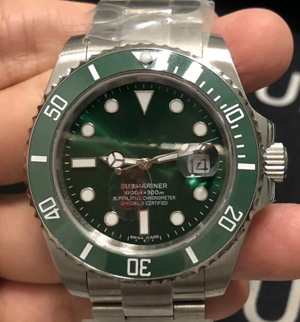 Горячие Брендовые мужские автоматические механические часы SUB MARINER наручные часы из нержавеющей стали с сапфировым ободком спортивные часы аксессуары подарок