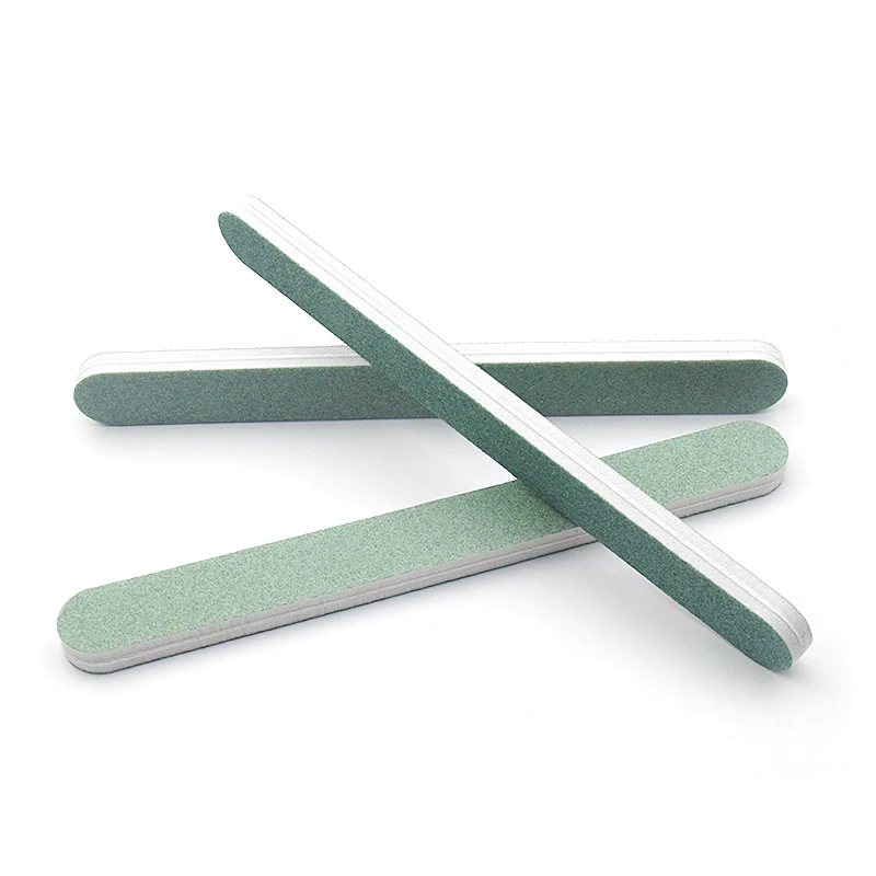 50Pcs/lot Professional Nail File Accessories Grit 120/180 Green Sanding Blocks All UV Gel Emery Board File Set New Sandpaper Hot