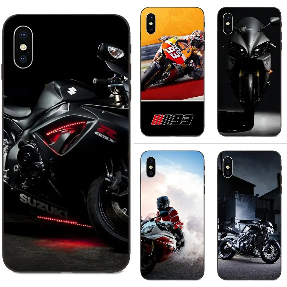 

For Huawei Honor 5A 6A 6C 7A 7C 7X 8 8A 8C 8X 9 9X 10 10i 20 Lite Pro Simple Phone Cases Collection Motorcycle Motorbike
