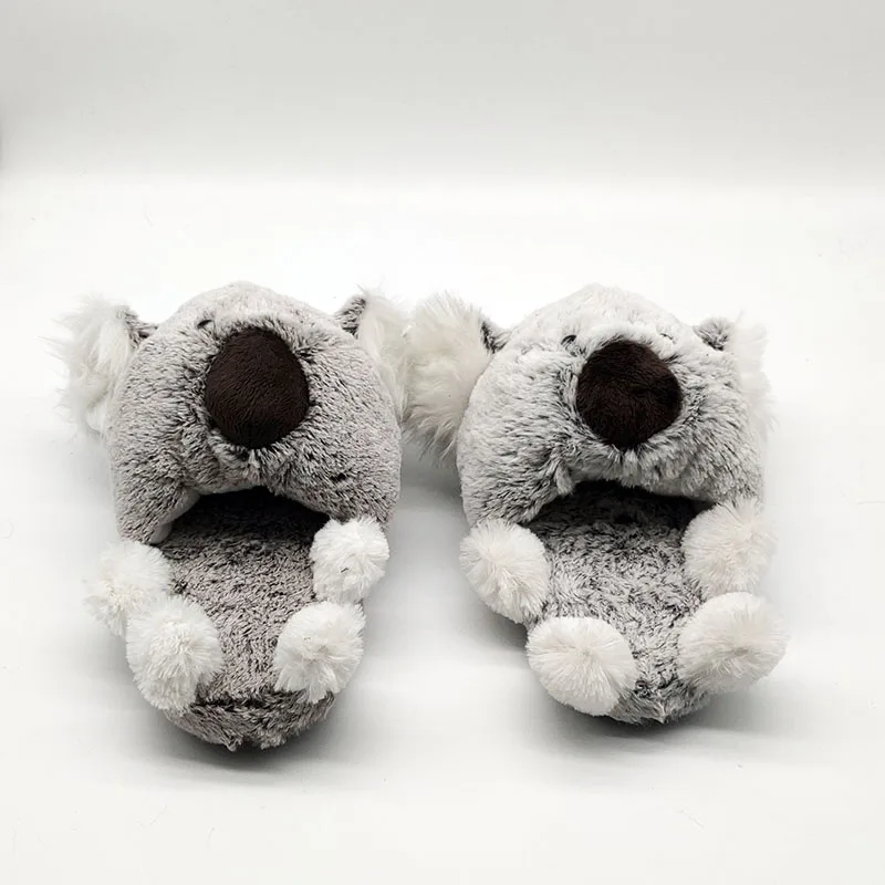 Koala/Специальные Шлёпанцы на заказ; меховые шлёпанцы; обувь из дерева; обувь в стиле аниме; домашняя обувь для детей; для мужчин и женщин; зимние тапочки; теплые домашние Тапочки