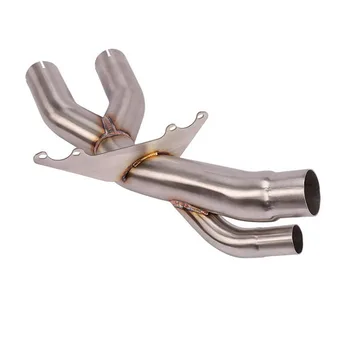 

Slip On For S1000RR 2017 2018 Motorcycle Exhaust Muffler Escape Modified Middle Link Pipe Cat Delete Eliminator Enhanced