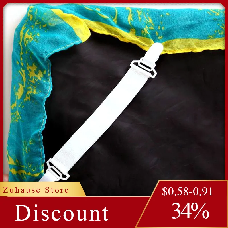 

4pcs/8pc unique cord lock Bed Sheet Fasteners Mattress Strong Clip Grippers Elastic Holder Works with all types of bedding