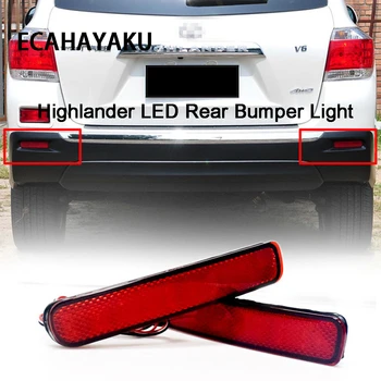 

ECAHAYAKU LED Rear Bumper Reflector Brake Light For Toyota Highlander 2011 2012 2013 2014 Auto Tail Stop Lamp Warning fog lights