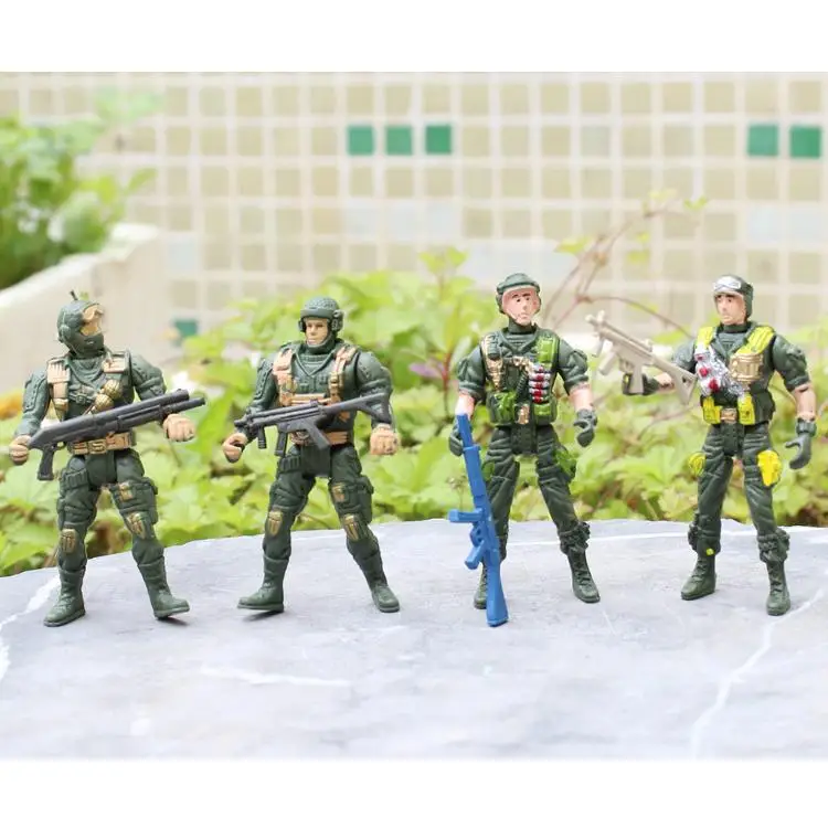 

Gun Soldier 9 Cm Movable Joint Soldier Special Forces Warrior Toy 80 Nostalgic Children Military