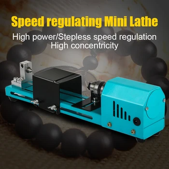 

150W Electric Wood Mini Lathe Beads Grinding Polisher and Polishing Beading Machine DIY Woodworking Buddha Pearl Lathe Machinery