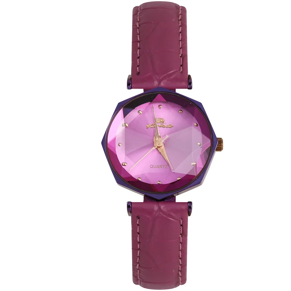 

VARLEDO Leather Women Wrist Watches Fashion wild New watch Luxury Fashion Ladies Geometric Quartz movement Watch