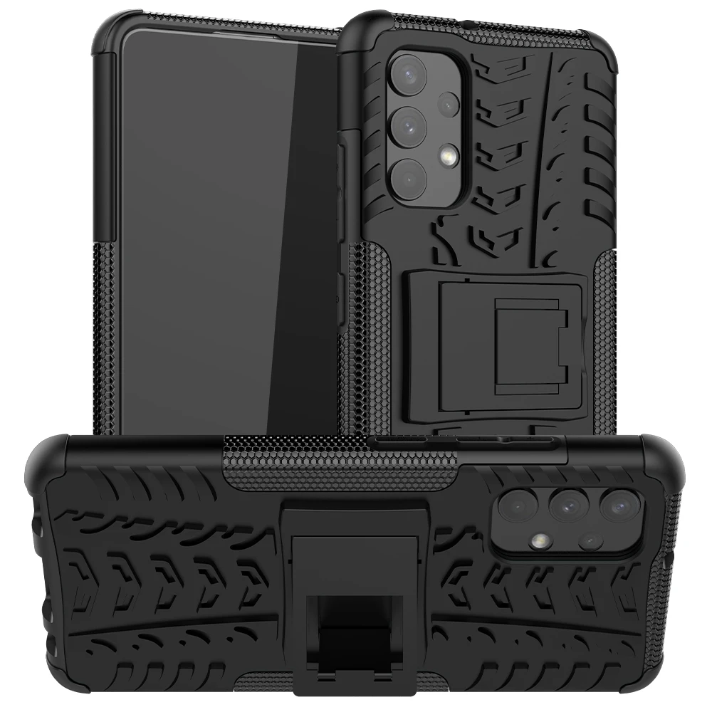 For Samsung Galaxy A32 4G 5G Heavy Duty Rugged Armor Stand Shockproof