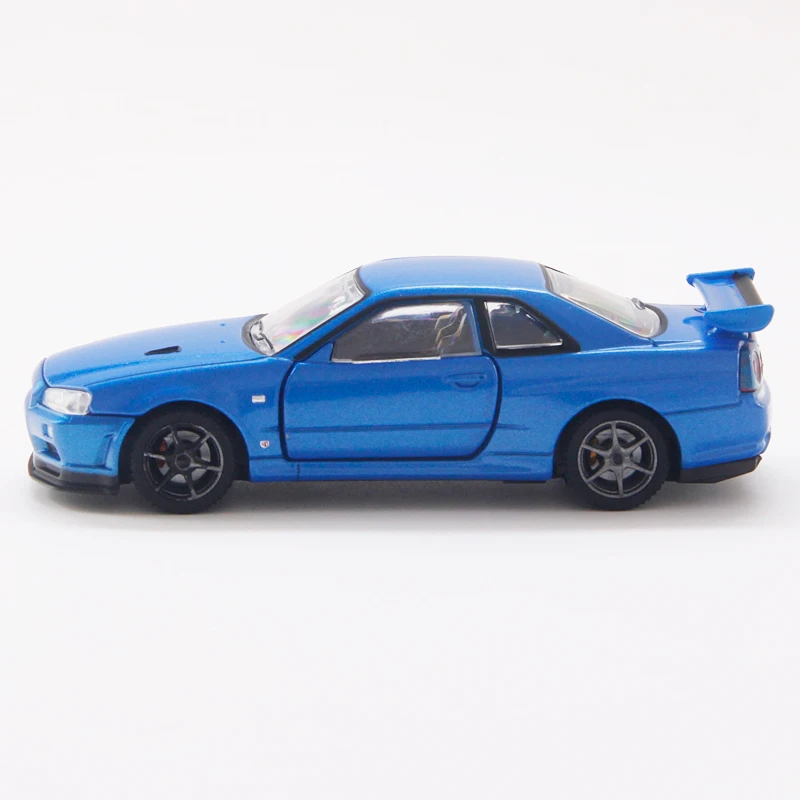 S01 Takara Tomy Tomica Premium RS 1:43 Nissan GT R SKYLINE V spec II Nur голубой металлический Литая машинка