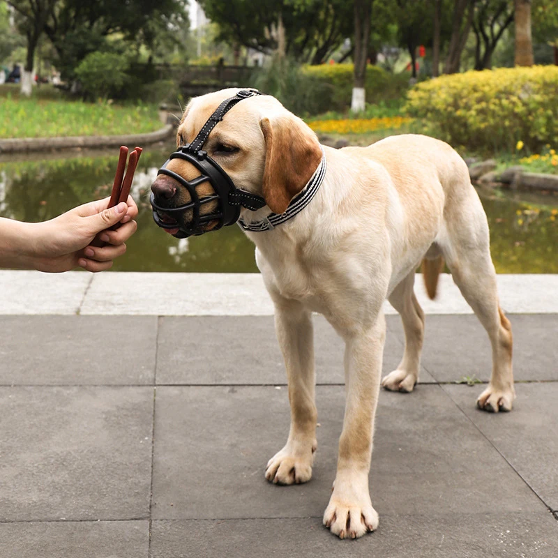 Dog Stop Barking Muzzle with Reflective Strip