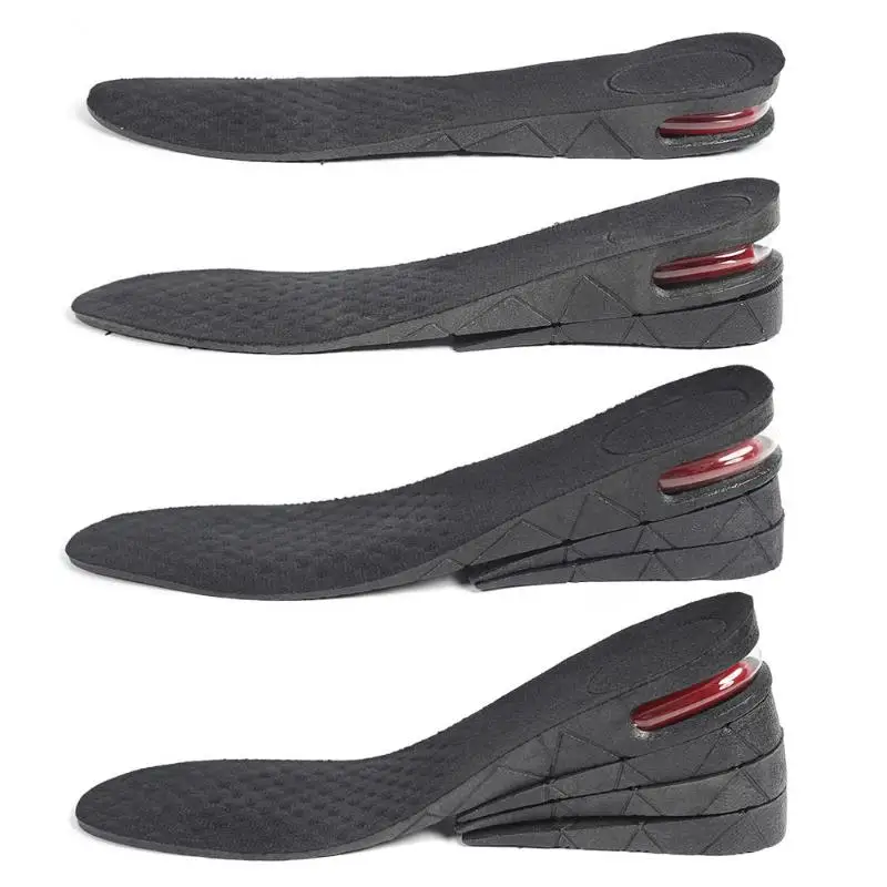 3-7cm Unisex Height Increase Insole Heightening Cushion Adjustable Cut Shoe Heel Insert Taller Lift Shoe Heel Insert Foot Pad