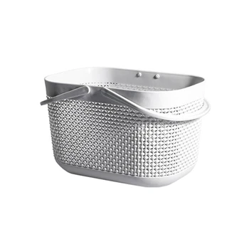 

Portable Storage Basket Kitchen Wash Hanging Storage Basket Bathroom Toiletries Towel Laundry Basket Desktop Cosmetic Holder Gra