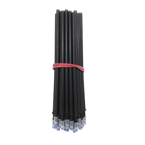 50PCS Black refill 50 шт./компл. офисная гелевая ручка со стирающимися чернилами заправляемая ручка стержень 0,5 мм стираемая моющаяся ручка синий/черные чернила школьные канцелярские принадлежности инструмент для письма - Цвет графита: 50PCS Black refill