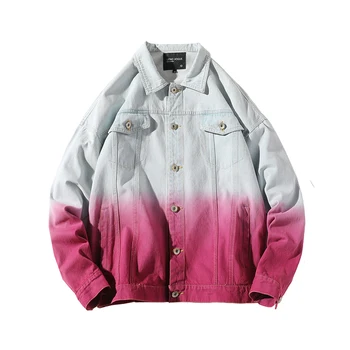

Modern Jacket Spring Coats Autumn Street Wear Denim Black Clothes Men's Loose Couple Hoodies Plus Size Free Shipping GG50jk