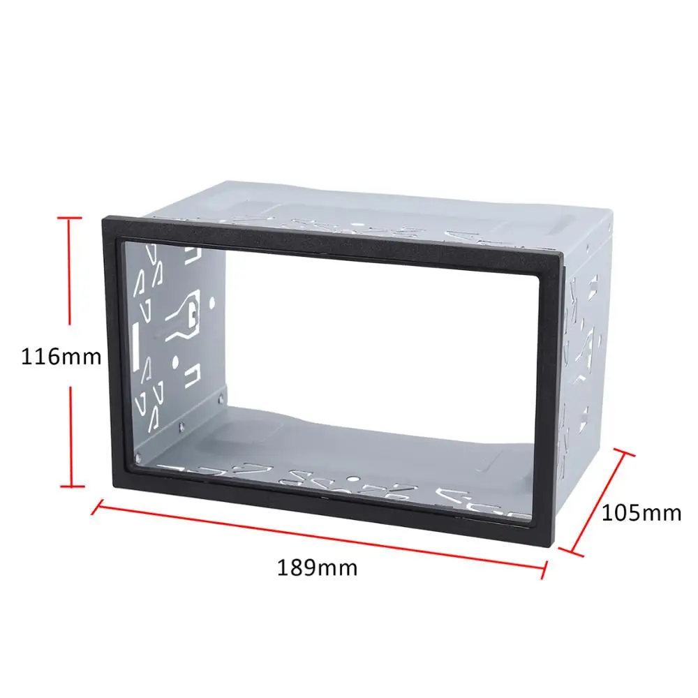 Justech For VW Series Universal Double 2 Din Fitting Cage Kit Car Stereo Radio Mounting Headunit Frame For PASSAT GOLF JETTA